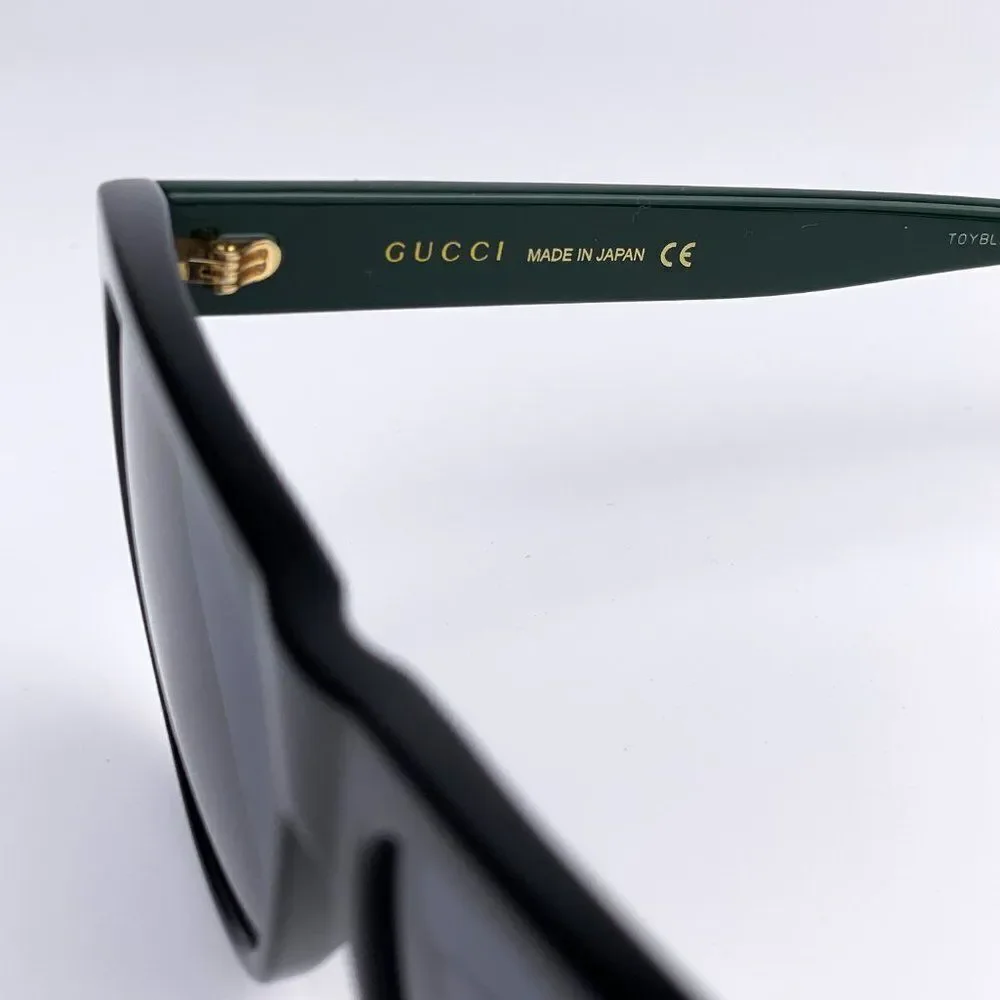NEW GUCCI GG0926S 001 Black Green Gray Square Men Sunglasses